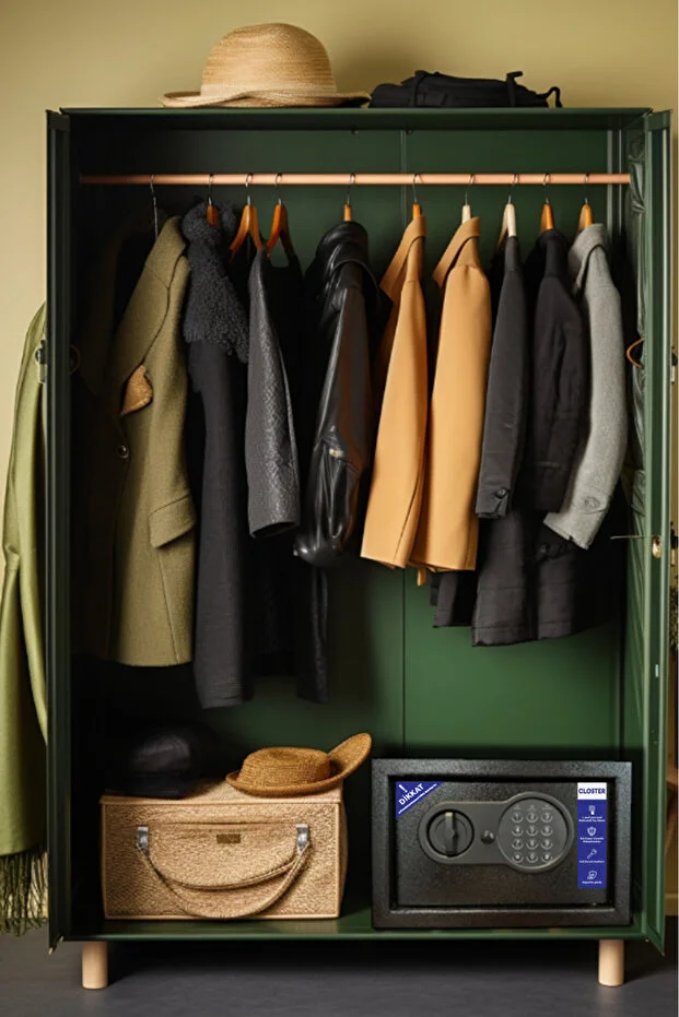 Yüksek Kaliteli Ev Tipi Çelik Para Kasası 20x31x20 Cm